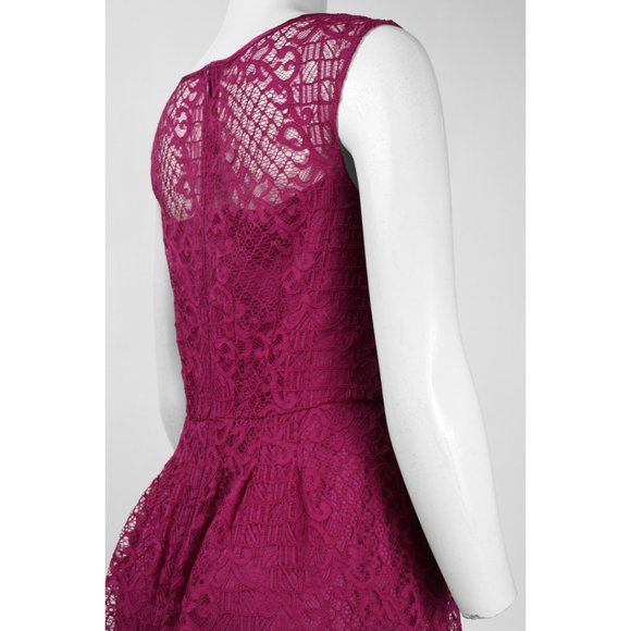 ADRIANNA PAPELL ILLUSION NECKLINE LACE DRESS(015250960) - Picture 2 of 3